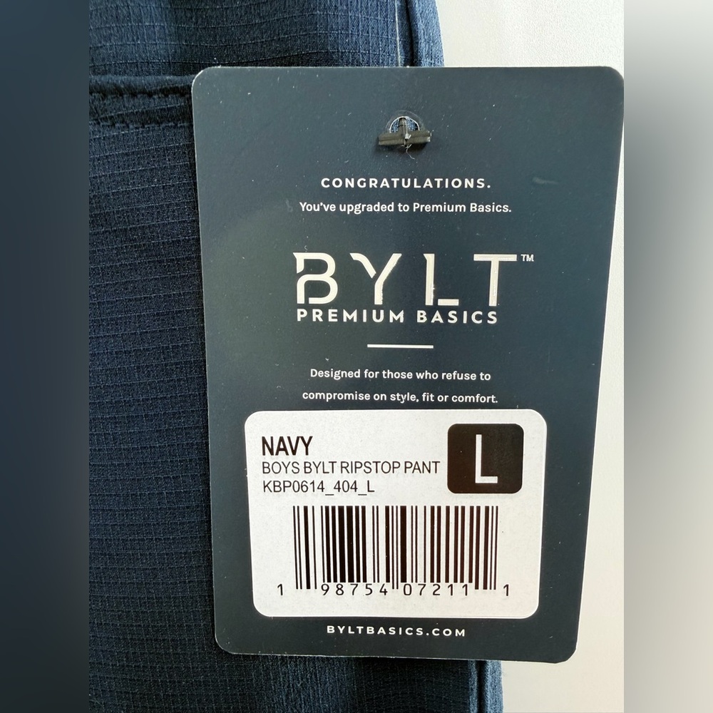 NWT Bylt Basics Blue Ripstop Pants - Picture 6 of 8